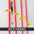 者也 KAB 多功能尼龙绳捆扎绳加厚加密货物捆绑绳耐磨晾衣绳 红色12mm*100米