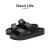 Devo Life的沃男女同款凉拖EVA一字拖鞋外穿夏季防水海边沙滩鞋1618 黑色EVA 38