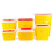 庄太太【3个装方形3L】塑料黄色医疗利器盒ZTT-N0030