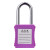 稳斯坦 WST617 安全挂锁 绝缘安全工程挂锁ABS塑料钢制锁梁工业塑料锁具 紫色