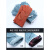 电焊手套无缝耐磨防烫耐高温焊工专用加厚牛皮劳保防护柔软二保焊 加厚双层短款(红色)