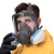 麦可辰防毒面具全面罩 防毒面具全面罩喷漆面罩防毒气工业化工气体异味 7号滤毒盒一对