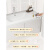 南桑维奇小户型洗脸盆柜一体加厚太空铝卫生间浴室柜组合陶瓷一体盆小户型 白色40cm全套