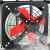 鲁修斯鲁修斯升级款强力排风扇厨房油烟排气扇12寸窗式换气扇墙式 12寸（双网）红铁叶+开关+插头