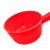 海斯迪克 HKxy-14多功能红色水瓢 加厚塑料水勺耐摔水壳水舀储水工具 大号200*105mm