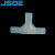 JSOE焊接式接头对焊三通PFA接头耐酸碱耐腐蚀耐高温PFA软管接头焊接式管接头 WT-8（1/2”）