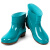 雨花泽 短筒雨鞋女水鞋低筒PVC牛筋厚底加绒纯色工作鞋雨靴防水鞋子 玉蓝色37码