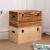 长方形简约实木复古杂物收纳盒整理箱带锁木箱子储物收纳木箱 原木色特大号 偏浅