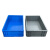 日悦星辰大号EU物流箱养鱼养龟水槽周转箱过滤器长方形塑料胶筐加厚零件盒 eu3211(外径300*200*120mm) 蓝色物流箱+平盖