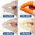防滑手指套拇护指防护耐磨加厚橡胶硅胶护伤翻页保护防水指甲头套 橙色止滑 S100个装