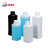 化科 实验室用 塑料方瓶1000ml毫升化工样品瓶 水剂瓶  HDPE塑料瓶 1000ml白色(配青色盖) ，8个