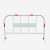 铁马护栏施工围栏围挡隔栏隔挡交通设施B 20件起拍1*1.5m白底红膜款带板