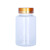 现货批发30ml50ml100ml品瓶pet塑料瓶大口瓶药瓶胶囊品瓶 透明瓶金色盖 100毫升