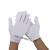 白色棉手套劳保工业耐磨作业文玩礼仪盘珠表演一次性薄款布手套 PVCda单面胶手套12双/包 均码
