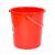 越越尚 塑料桶 22升带盖 红色手提加厚带盖通用水桶 学生宿舍洗澡洗衣桶YYS-XST-007