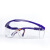 霍尼韦尔100110加强防刮擦防雾护目镜S200A系列黑蓝镜框平光眼镜 100200