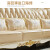 法莉娜（Fareanar）欧式沙发美式实木真皮客厅小户型转角沙发组合2023年新款沙发QF42 沙发+茶几+电视柜+1.3米一桌6椅 实木沙发