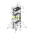 铝合金脚手架深圳广州移动平台厂家快装建筑铝架高空作业爬梯 平台高度6.5米