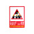 清波（QB）9691 PVC墙贴安全标识 国标警示牌 F14安全生产人人有责(加大款23.5*33cm）6个起