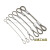 1.5mm-6mm钢丝绳安全绳防坠绳 威亚绳 音箱保险绳 舞台灯光保险绳 4mm钢丝绳1米(两头打圈)