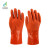 东亚 ST880 PVC浸塑手套耐油耐酸碱防水耐用防滑工业防护手套 10付/包 XL码 880 橘黄色 XL