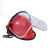 安全帽面罩防护面具全脸透明PVC防飞溅冲击电焊支架面罩打磨面屏 6张黑色面屏