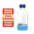 久龙玺 蓝盖试剂瓶 螺纹口玻璃丝口瓶化学广口试剂瓶玻璃样品瓶实验室棕色刻度密封瓶 蓝盖透明50ml