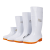 厂白色雨靴防滑大码工作雨鞋卫生靴防油加绒加棉保暖水鞋 509高筒白色加厚款 标准码 39