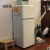 金松（JINSONG） 112升 双门冷藏冷冻 网红小冰箱 复古冰箱 家用电冰箱 BCD-112JR 慕斯白