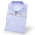 中神盾 D8628 男式长袖衬衫修身韩版职业商务白领条纹衬衣 白底蓝竖条 (1-9件价格)  48码