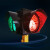 交通信号灯可移动手推升降式太阳能红绿灯道路口指示灯遥控户外灯定制定做 黑色套餐五