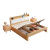 杜沃 实木床1.2米单人床箱体储物北欧卧室原木双人床1.2米*2米 高箱款