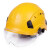 安帽工地领导建筑工程国标施工加厚男夏季带护目镜头盔定制劳保 橙色 SF06标准款