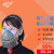 劳卫301-16防尘面罩现货工业劳保面罩呼吸防护面具可更换滤芯 301-16主体+1片滤棉