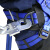 成楷科技 CKB-AQD003 国标五点式安全带 工业电工全身式安全绳围栏高空作业绳 蓝色 1套