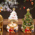 星舵圣诞树香薰蜡烛高级小熊装饰摆件家用室内持久新婚生日礼物BB1 【绿色】英国梨&小苍兰-小熊