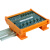 定制电路板外壳PCB72mm宽模组架导轨支架卡槽PLC底壳壳继电器模组 绿色 PCB=72*40mm一套