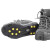 海斯迪克 hkc-2 10齿冰爪防滑 雪地冰面便携简易鞋链雪爪鞋套 M码