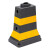 海斯迪克 柔性橡塑隔离墩 道路护栏围栏分流水马防撞桶塑料分道体 黄色PVC(8.5kg) HKCX-147