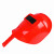 手持式焊罩电焊面罩焊工专用焊帽焊接烧氩弧焊防护烤脸打眼防强光 新款亮面【红色】面罩