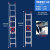 加厚铝合金伸缩梯便携升降梯长梯子10米6米7米8米9米梯子工程专用 3个厚9米自重25.4kg