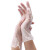鸣固 一次性手套PVC手套加厚防护100只/盒防护用餐饮家务烘焙手套L码ZA1529