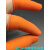 乳胶手指套防护劳保耐磨加厚防滑橡胶护指套一次性纹绣手指保护套 橙色50只加大号XL+50只大号