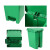 分类脚踏垃圾桶新国标加厚塑料垃圾箱户外大号工业商用环卫 绿色45L