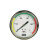 米茨 绿色整圆反光压力表标识贴1张 5*5CM 反光膜材质背胶FBS04