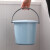加厚塑料小水桶带盖小号装水桶提水桶儿童美术小桶迷你玩具桶 10升蓝色7