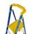 稳耐（werner）玻璃钢单侧平台人字梯（带轮自锁）梯长1.95米三步梯承重170kg施工作业登高梯P170-3CN FG