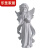 默然诺尔欧式复古少女天使摆件美式树脂石膏像小天使女孩桌面装饰品摆设 天使祈祷(迷你女孩左