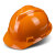 勋狸粑ABS领导安全头帽工地透气建筑工程国标加厚玻璃钢安全帽男印字白 圆形PE金属扣黄色