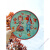 阡翌牛排盘西餐盘 北欧乡村风格釉下彩陶瓷餐具西餐盘家用菜盘早餐点 8.7英寸 爱情鸟(直径22.2cm)